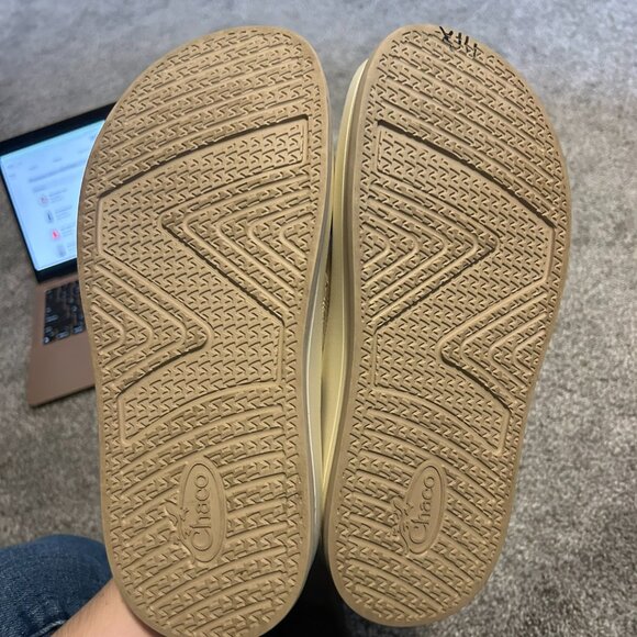 Chaco Townes Midform Platform Leather Slide in Angora Size Women's 8 - Picture 4 of 5